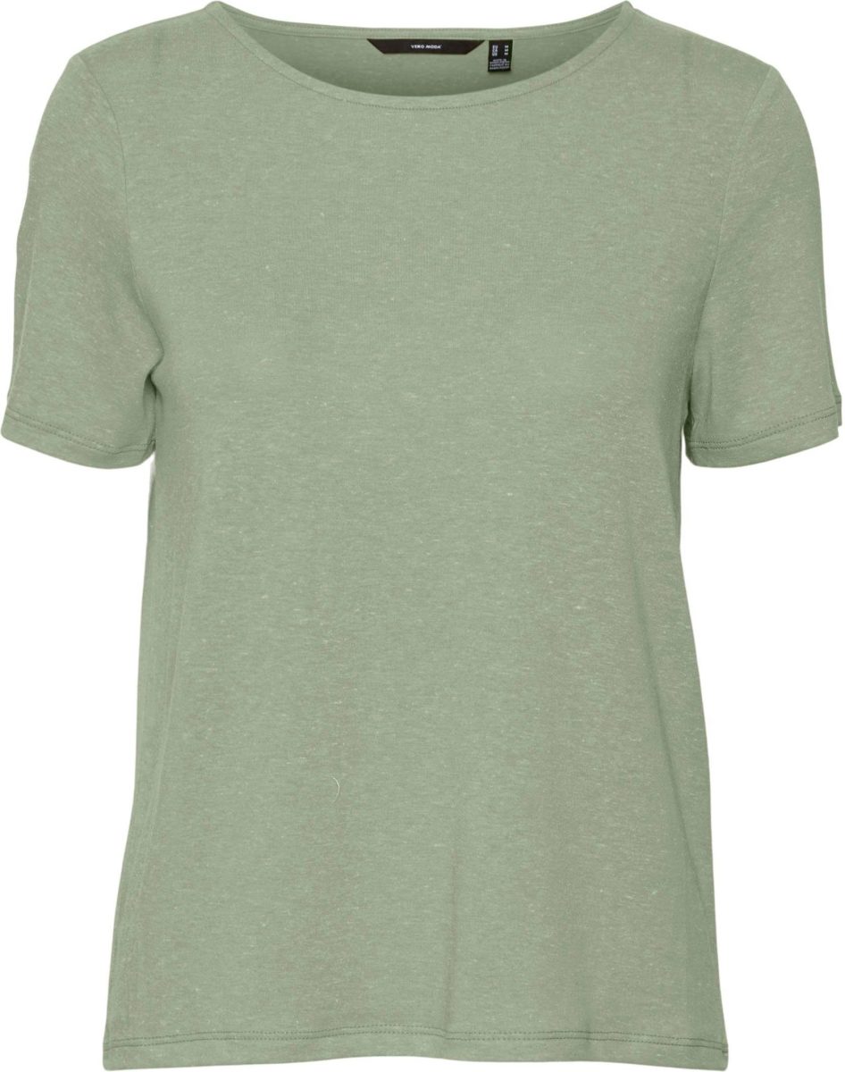 VERO MODA Shirt met korte mouwen VMMARIJUNE SS LINEN TOP JRS