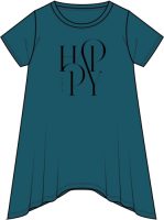Zizzi T-shirt VDANNA met printopdruk zwart