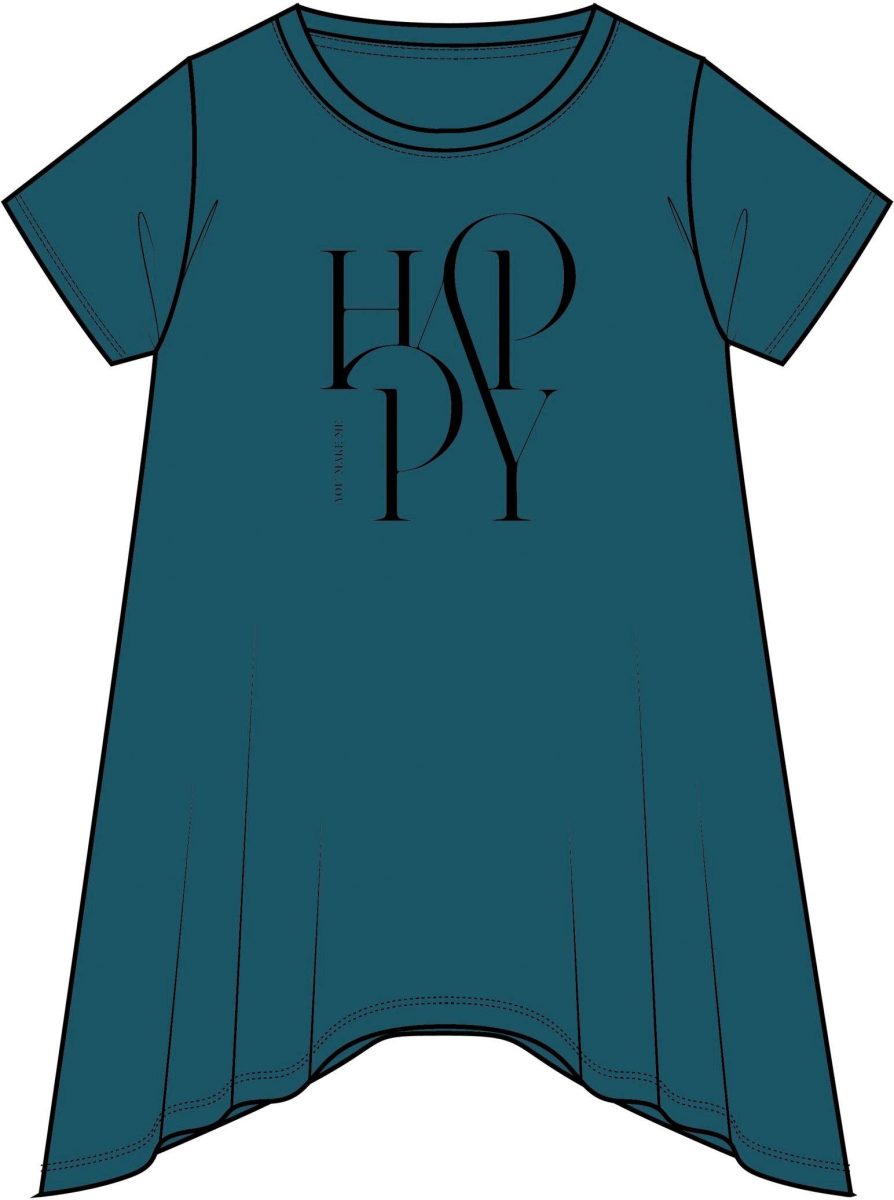 Zizzi T-shirt VDANNA met printopdruk zwart