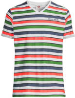Petrol Industries gestreept T-shirt bright white