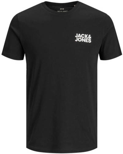 Jack & Jones ESSENTIALS T-shirt Jjecorp met logo zwart