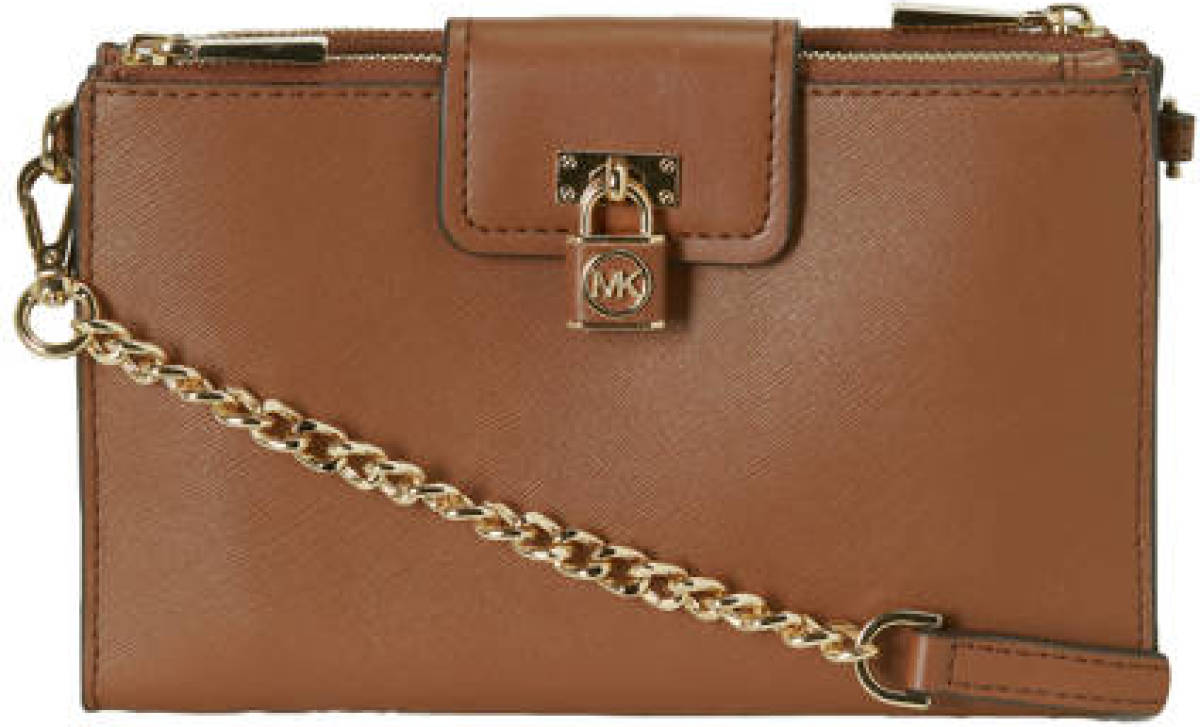 Michael Kors leren crossbody tas Ruby Small cognac