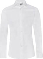 WE Fashion slim fit overhemd white uni