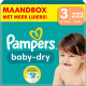 Pampers Baby-Dry Maat 3 (6kg - 10kg) - 222 luiers maandbox