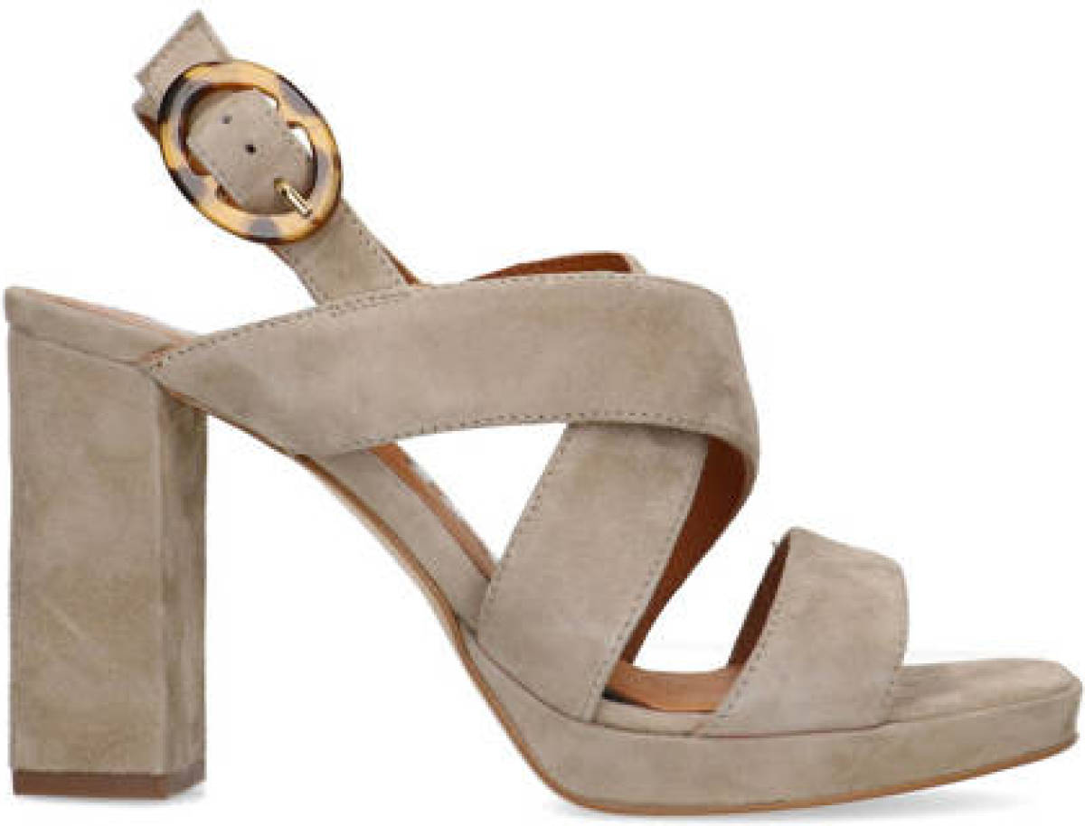 Sacha suède sandalettes taupe