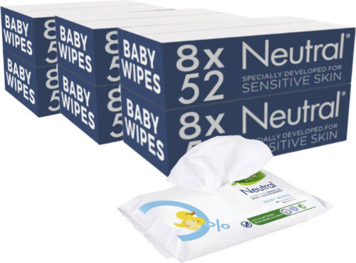 Neutral - Baby Billendoekjes - 48 X 52 = 2496 Stuks - 0% Parfum