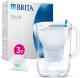 BRITA - Waterfilterkan - Style Cool - Blauw - 2,4l + 3 Maxtra Pro All-in-1 Waterfilterpatronen - Voordeelverpakking