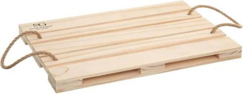 Secret de Gourmet Dienblad/onderzetter Pallet Hout Rechthoekig 42 X 28 Cm - Dienbladen