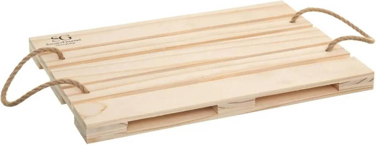 Secret de Gourmet Dienblad/onderzetter Pallet Hout Rechthoekig 42 X 28 Cm - Dienbladen