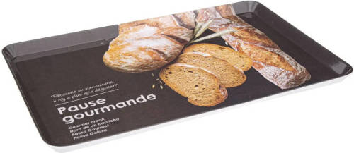 5five Dienblad/serveerblad Rechthoekig Brood 45 X 30 Cm Zwart - Dienbladen