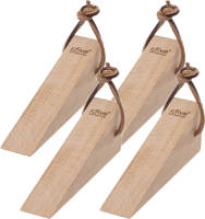 5five Set Van 4x Stuks Deurstoppers/deurwiggen 12 Cm Hout - Deurstoppers
