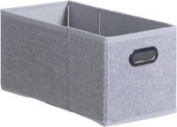 5five Opbergmand/kastmand 7 Liter Lichtgrijs Linnen 31 X 15 X 15 Cm - Opbergmanden