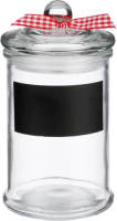 Secret de Gourmet Kruidenpotje/voorraadpotje Met Krijtvlak - 350 Ml - Glas - Voorraadpot
