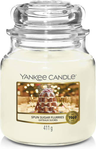 Yankee Candle Geurkaars Medium Spun Sugar Flurries - 13 Cm / ø 11 Cm