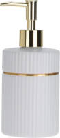 Items Zeeppompje/zeepdispenser Wit Van Keramiek 300 Ml - Zeeppompjes