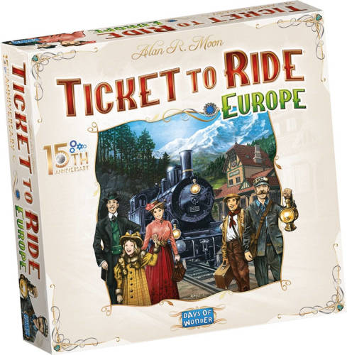 Asmodee Ticket To Ride Europe 15th Anniversary - Engelstalig Bordspel