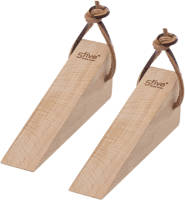 5five Set Van 2x Stuks Deurstoppers/deurwiggen 12 Cm Hout - Deurstoppers