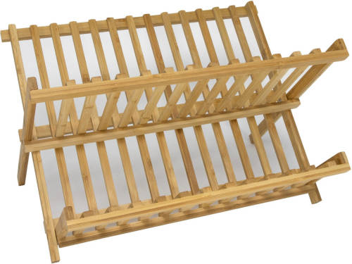 Trendoz Bamboe Afdruiprek Opvouwbaar 40 X 33 X 25 Cm - Afdruiprekken