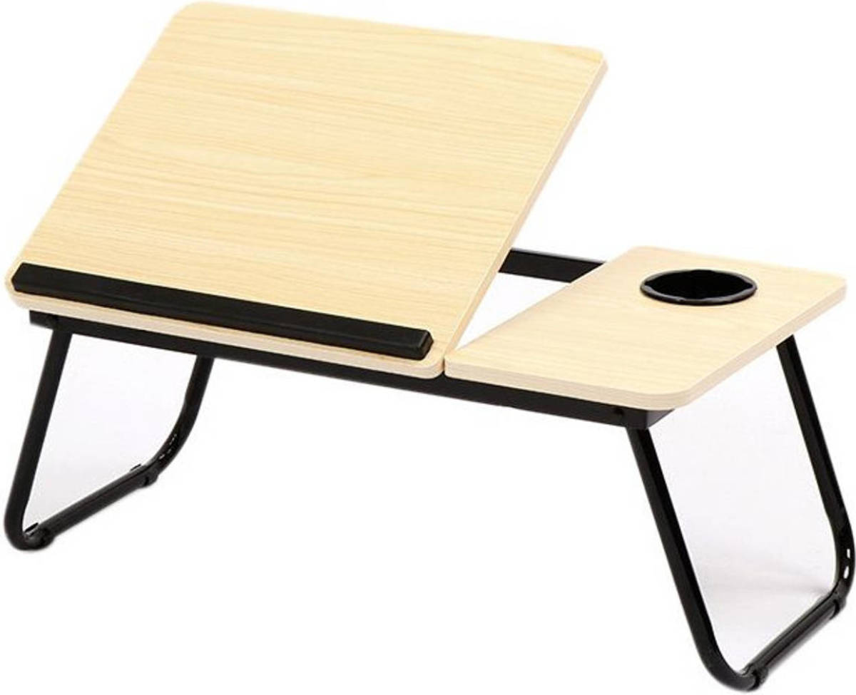 Items Laptoptafel / Schoottafel / Bedtafel Naturel 62 X 37 X 26 Cm - Dienbladen