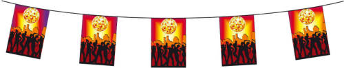 Bellatio Decorations Seventies/eighties Disco Thema Slinger 3 Meter - Feestslingers