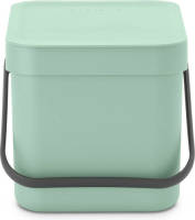 Brabantia Sort & Go Afvalemmer 6 Liter - Jade Green