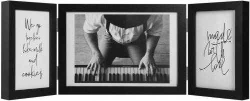 Henzo Fotolijst - Piano Triple Swing Landscape - Fotomaat 10x15 Cm - Zwart