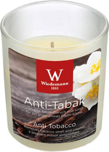 Trend Candles 1x Geurkaars Anti Tabak/vanille In Glazen Houder 25 Branduren - Geurkaarsen