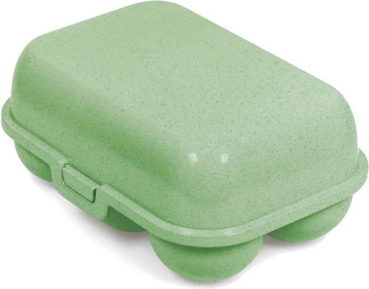 Koziol - Eierdoos, Mini, Organic, Blad Groen - Koziol Eggs To Go