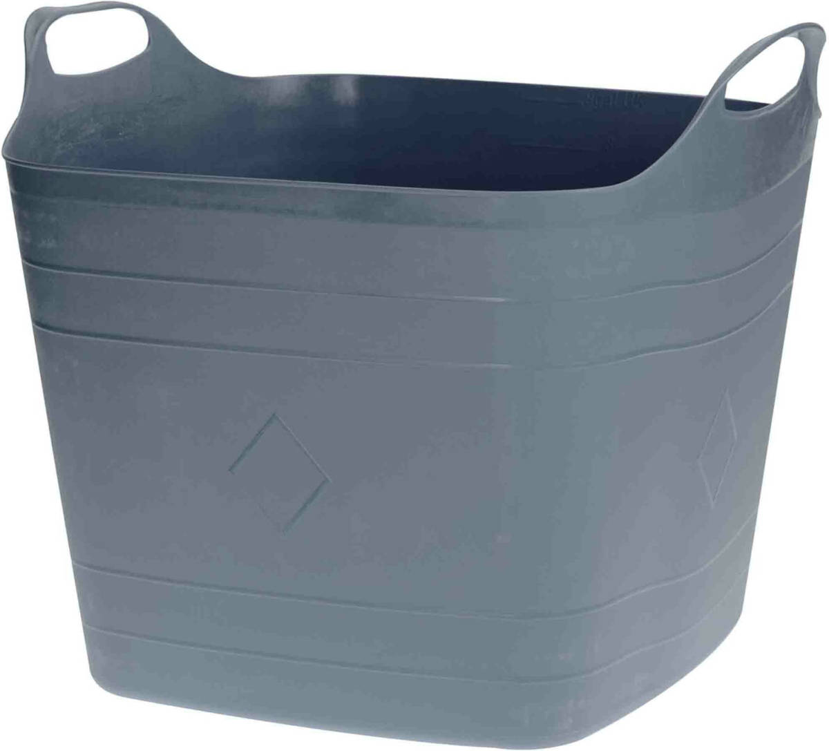 Bathroom Solutions Flexibele Kuip Emmer/wasmand - Grijs - 40 Liter - Vierkant - Kunststof - Wasmanden