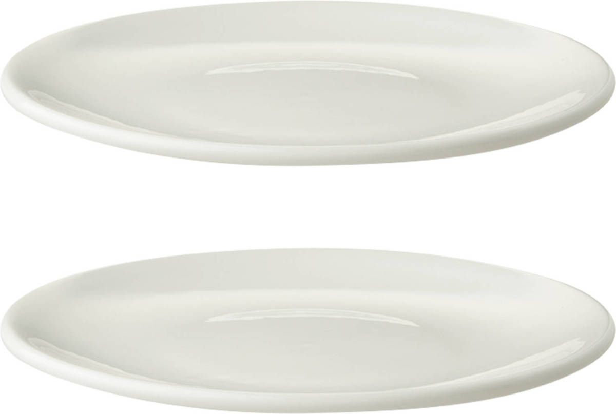 Maastricht Porselein Bord Coupe Lux 16 Cm Offwhite Porselein 2 Stuk(s)