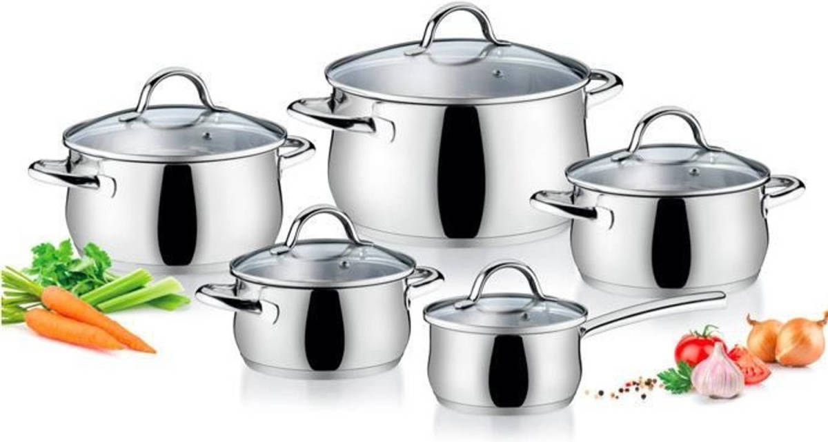 Tescoma Viva Kookpannenset - 10 Delig - Rvs