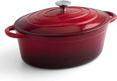 Kookpot Met Deksel Bidasoa Rood Metaal (4,3 L)