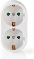 Nedis Stopcontact-splitter Randaarde Wit - 250 V - 16.0 A - 3500 W