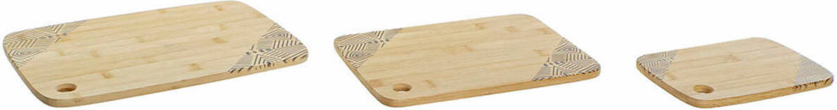 Snijplank DKD Home Decor Bamboe (24 X 33 X 1 Cm) (3 Pcs)