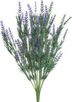 Everlands Lavendel Kunstplant - Kunststof - Paars - 18 X 10 X H43 Cm - Kunstplanten