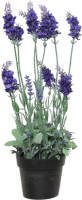 Everlands Lavendel Kunstplant In Pot - Paars - D18 X H38 Cm - Kunstplanten
