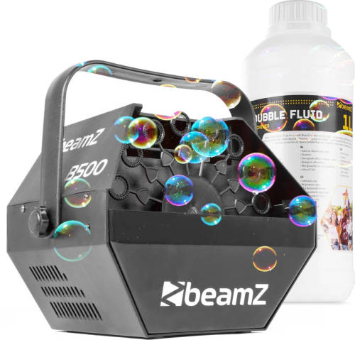 Bellenblaasmachine - Beamz B500 Bubble Machine Incl. 1 Liter Bellenblaasvloeistof