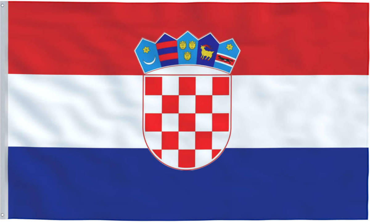 VidaXL Vlag Kroatië 90x150 Cm