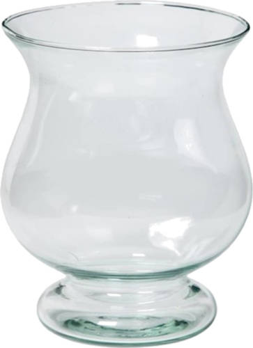 Floran Bloemenvaas - Kelk Model - Transparant Eco Glas - D17 X H20 Cm - Vazen