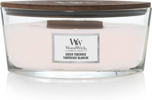 Woodwick Geurkaars Ellipse Sheer Tuberose - 9 Cm / 19 Cm