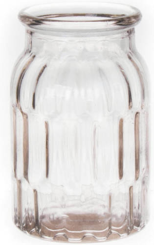 Bellatio Design Bloemenvaas - Helder - Transparant Glas - D12 X H18 Cm - Vazen