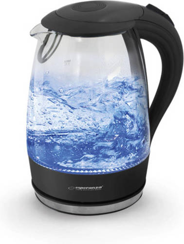 Esperanza Waterkoker Salto Angel 1,7 Liter Zwart