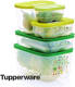 Tupperware Fridgesmart - 5-delige Set - Vershoudbakjes - Groen