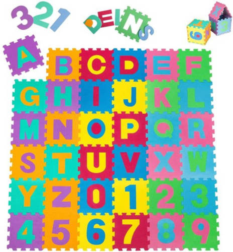 Kiduku Speelmat - Baby - Kinderen - Puzzelmat - 86 Delige - Foam - Kleurrijk - Leerzaam - Kruipmat