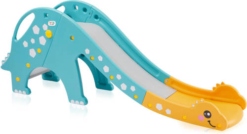 Baby Vivo Kinderglijbaan Brontosaurus In Turquoise/ Geel