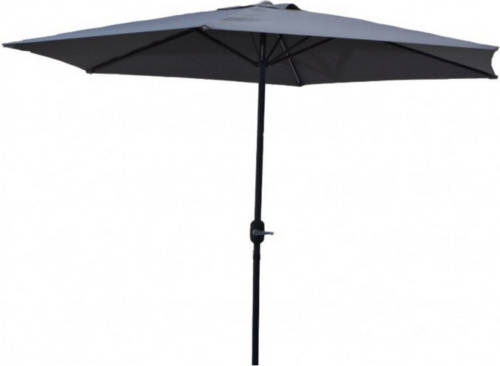 Degamo - Parasol, Parasol 300cm, Strakke Parasol, Zonnescherm Grijs