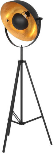 Steinhauer Vloerlamp Sunflower H 163 Cm Zwart