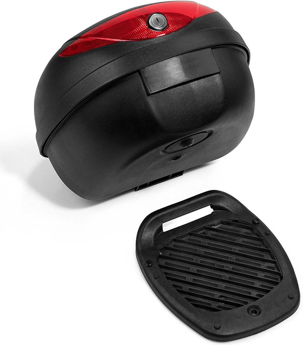 Tresko Topkoffer, Motorkoffer, Helmkoffer, L, 24 Liter, Afsluitbaar