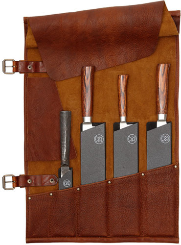 Witloft Messenmap Leer 5 Vaks - Cognac