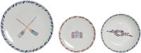 Serviesset DKD Home Decor Navy Porselein (18 Pcs)